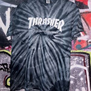 Thrasher Men's Gray Tie-Dye T-Shirt